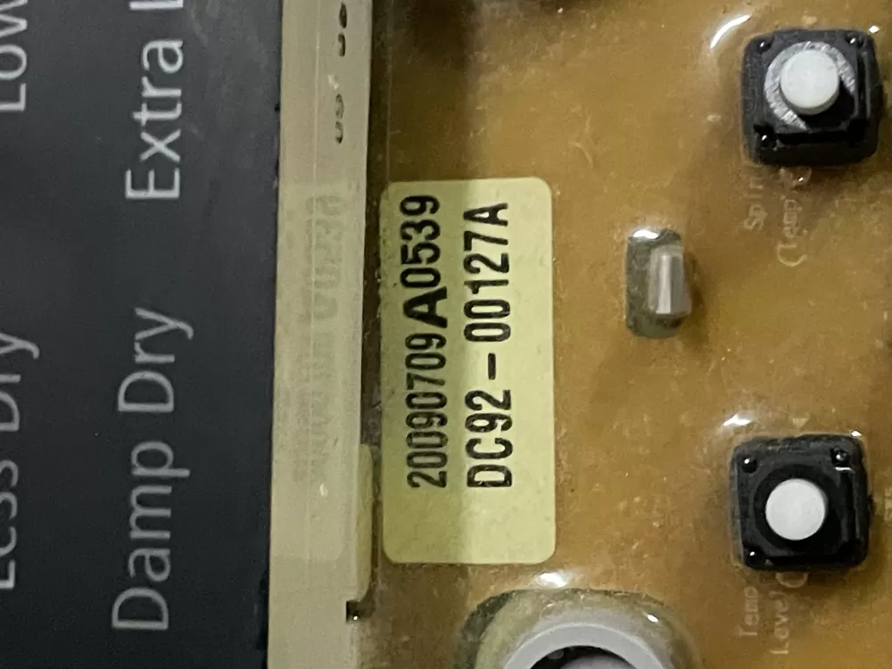 Samsung DC92 00127A Dryer Control Board AZ27208 | WMV7