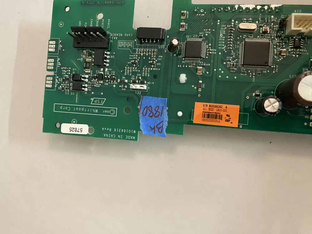 Whirlpool W10166362 Commercial laundry control board AZ111097 | BK1880