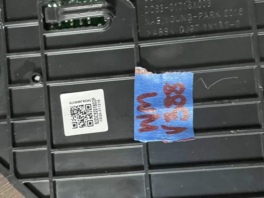 Samsung DC92 01802P Washer Control Board AZ39483 | WMV388