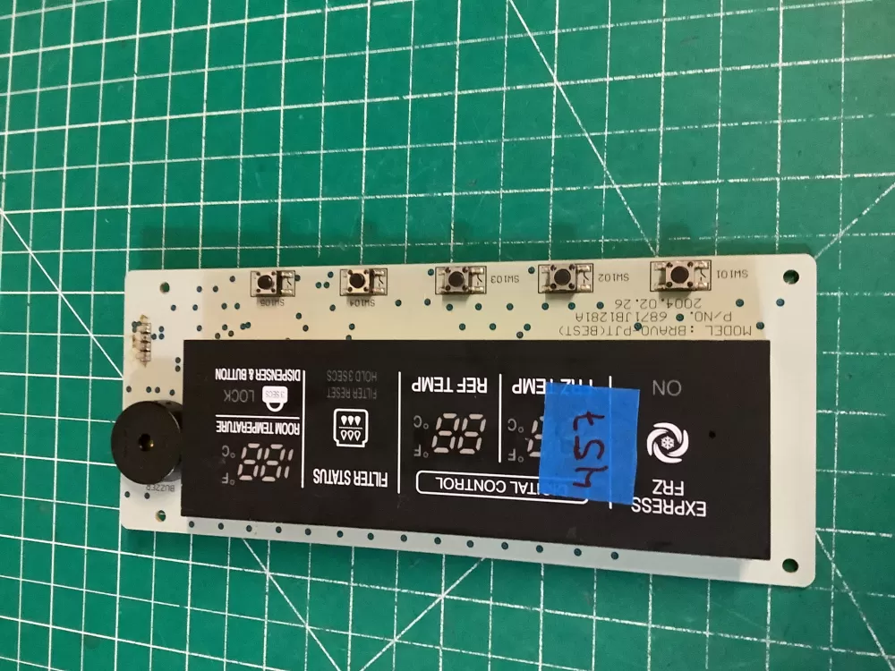 LG 6871JB1281C Refrigerator Control Board Dispenser AZ232067 | NR457
