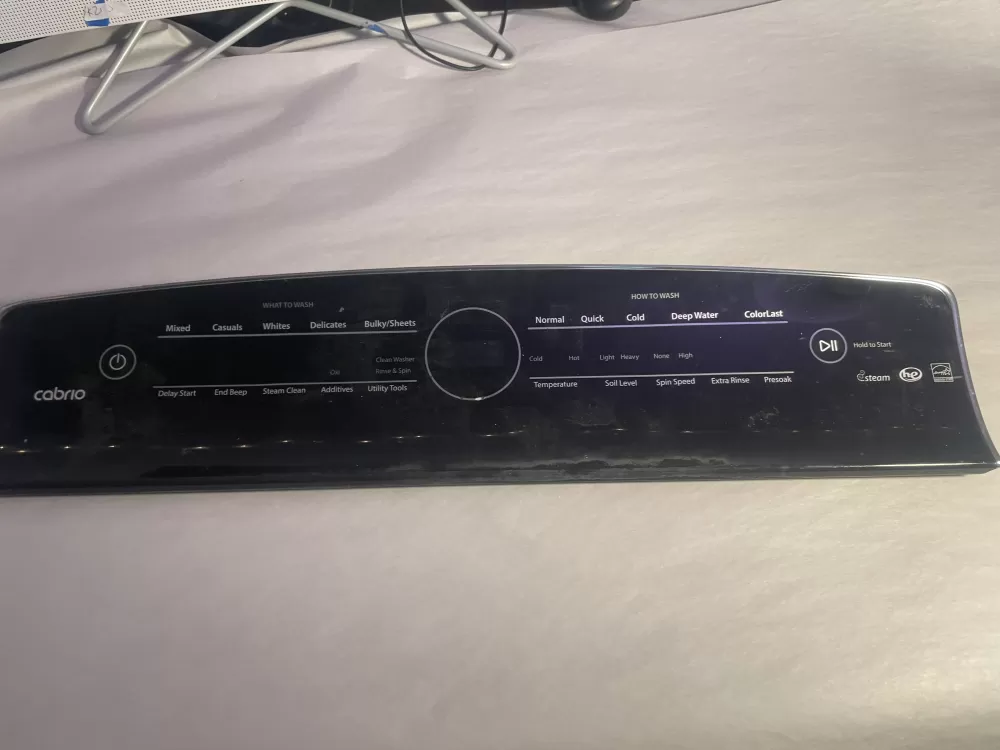 Whirlpool W10507937 Washer Control Panel