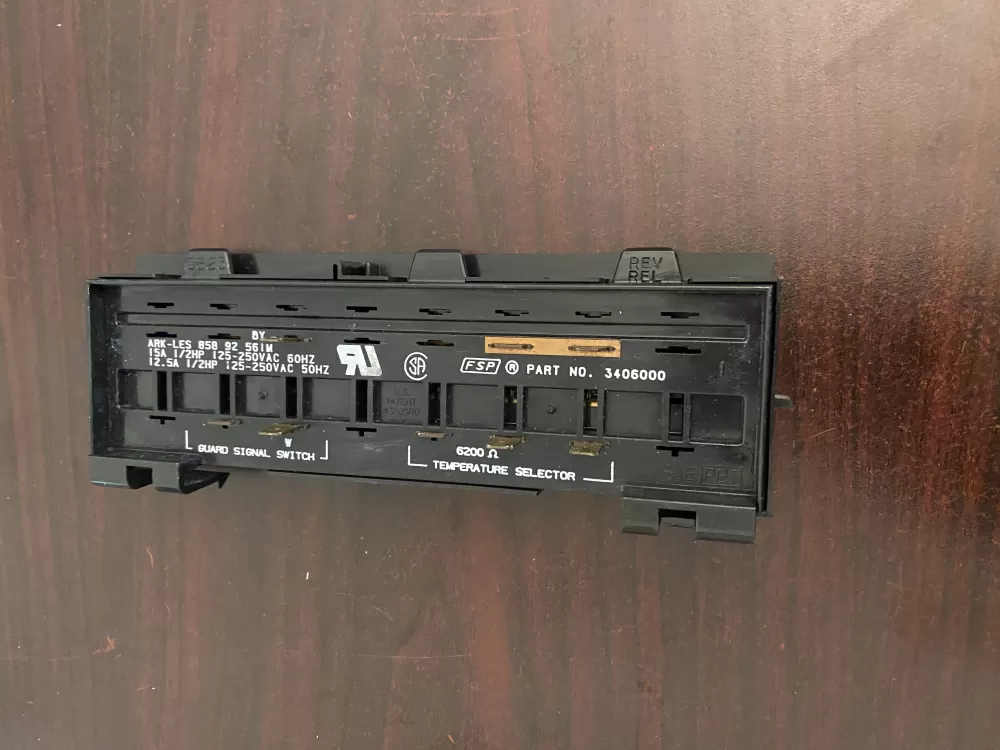 Whirlpool 3406000 Dryer Cycle Switch AZ95780 | BK763