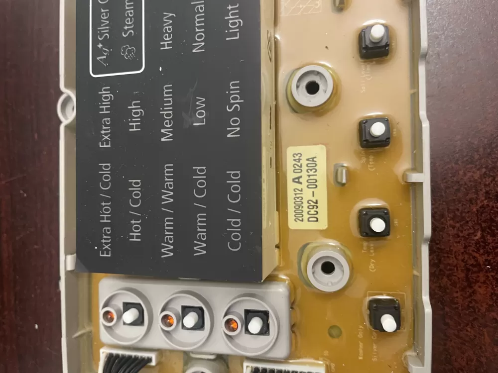 Samsung DC92-00130A DC92-00125A Washer UI Control Board AZ97227 | KMV153