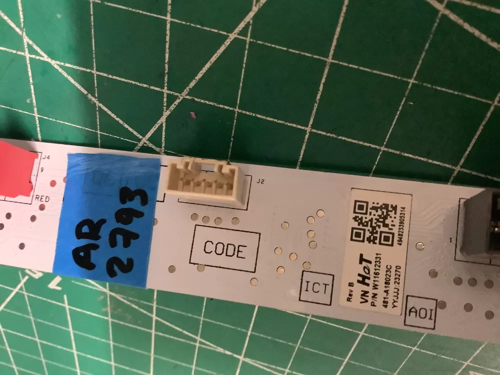 Whirlpool W11612331 Washer Touch Sensor Control Board AZ200155 | AR2793