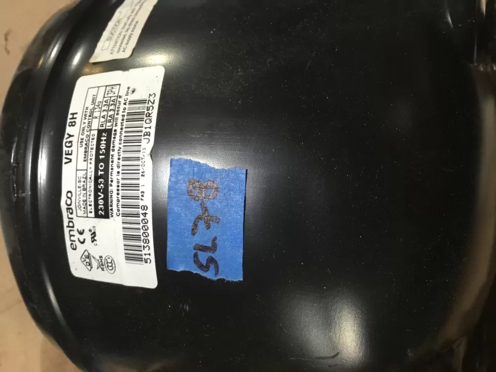  230v 53 150hz R134a Embraco Vegy Compressor To AZ97381 | Sl78