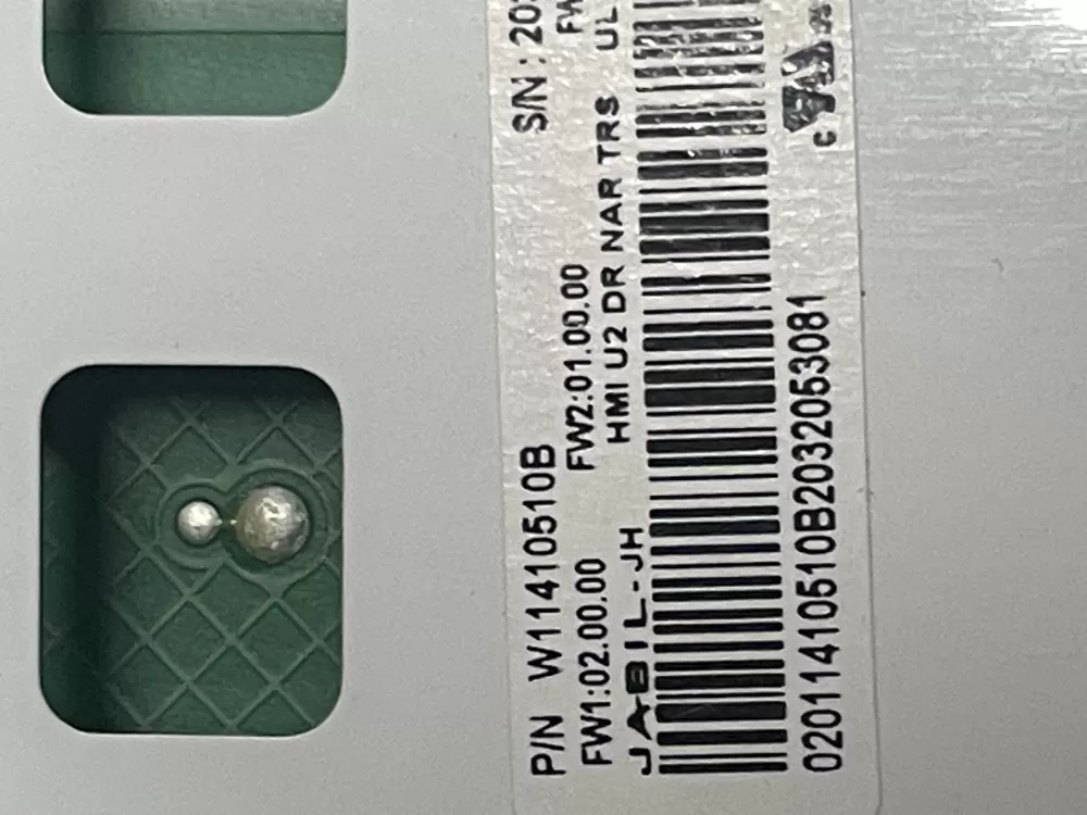 Whirlpool W11410510 B Main Control Board AZ2792 | Wm1282