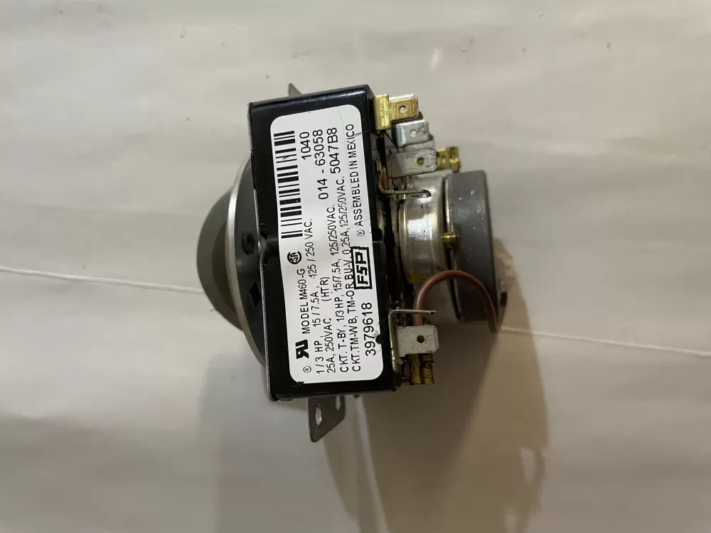 Whirlpool  Amana  Admiral AP6009056 3979618 3979618R 8299783 WP3979618 PS11742198 Dryer Timer