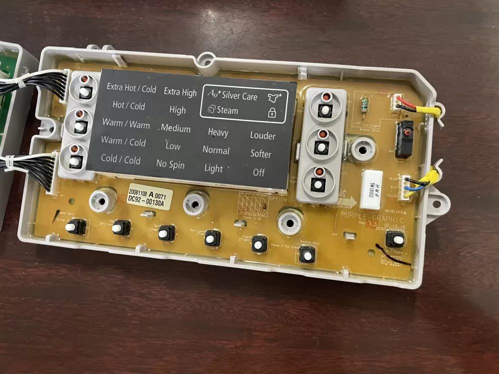 Samsung DC92-00130A DC92-00125A Washer UI Control Board AZ46890 | KMV105