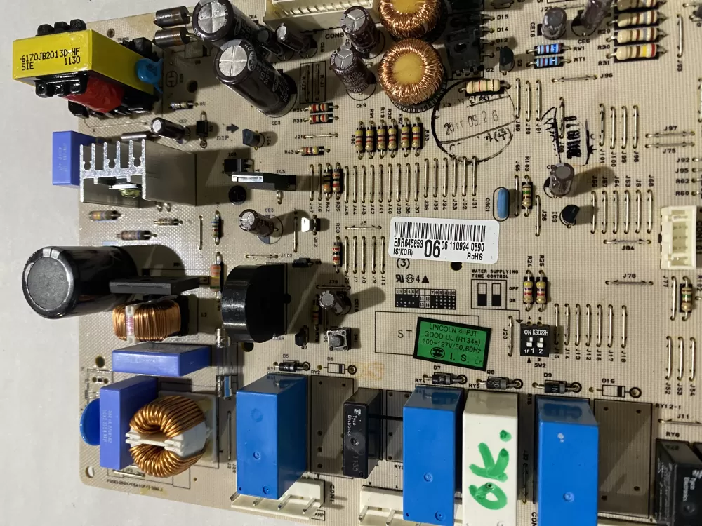 LG EBR64585306 Refrigerator Control Board AZ193343 | BK2166