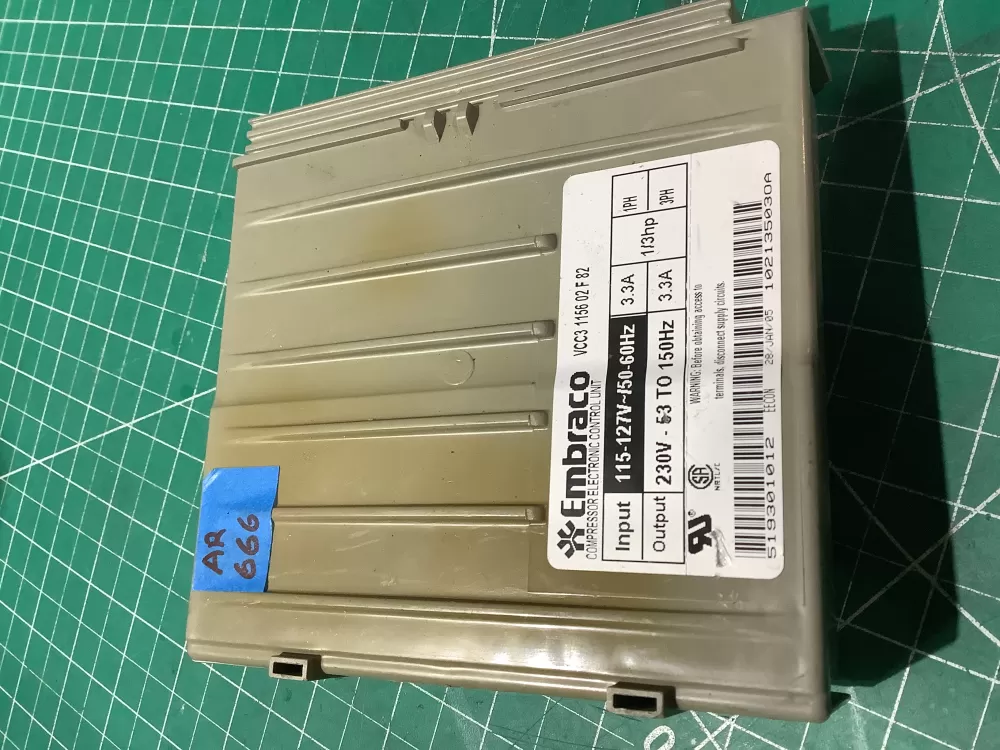 GE 519301012 Embraco Refrigerator Compressor Control Unit AZ196751 | AR666