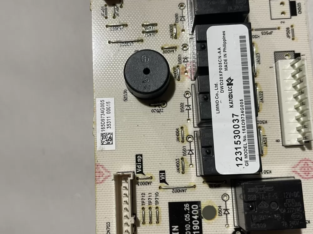 GE 165D9734G005 Dishwasher Control Board AZ188810 | Wm1439