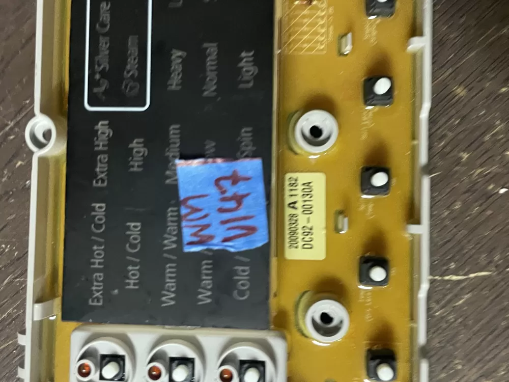 Samsung DC92-00130A DC92-00125A Washer UI Control Board AZ45530 | Wmv147