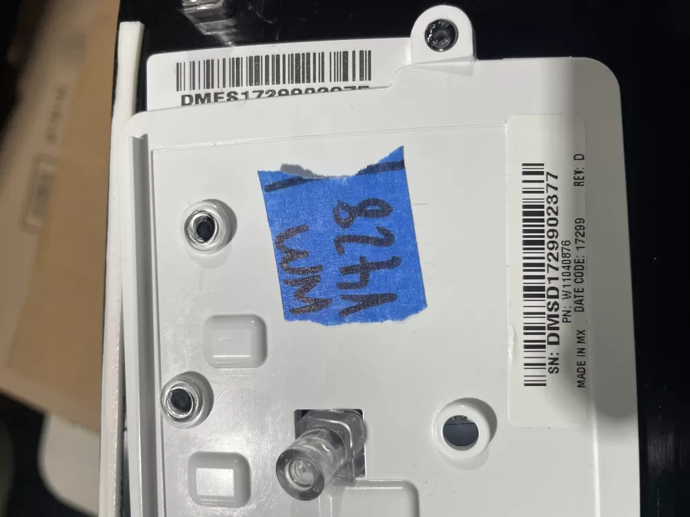 Whirlpool W11124277 Dryer Control Board Overlay Touchpad Panel AZ89491 | Wmv428