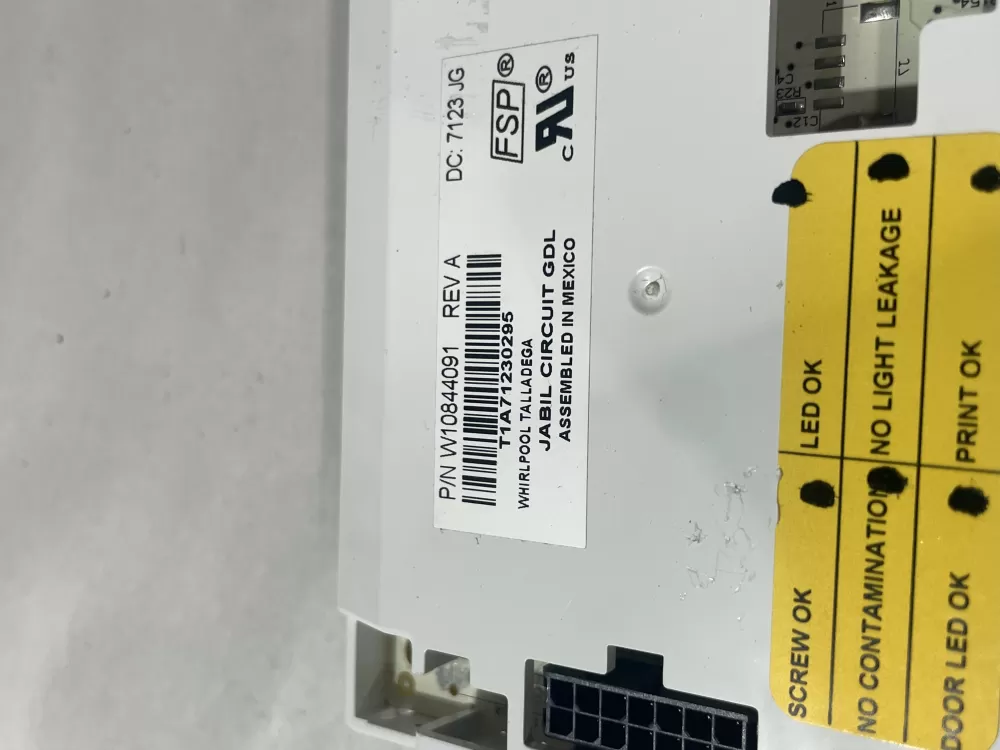 Whirlpool W10844091 Refrigerator Control Board Dispenser AZ205737 | Wm134