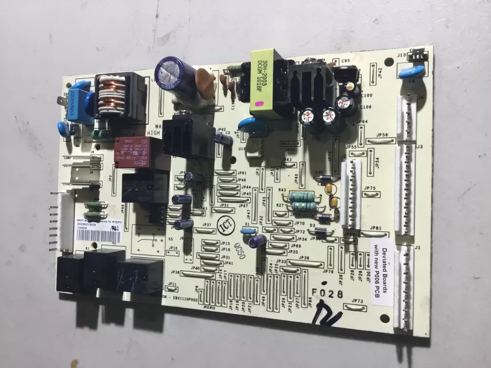 GE 200D6221G028 EBX1110P002 Refrigerator Control Board
