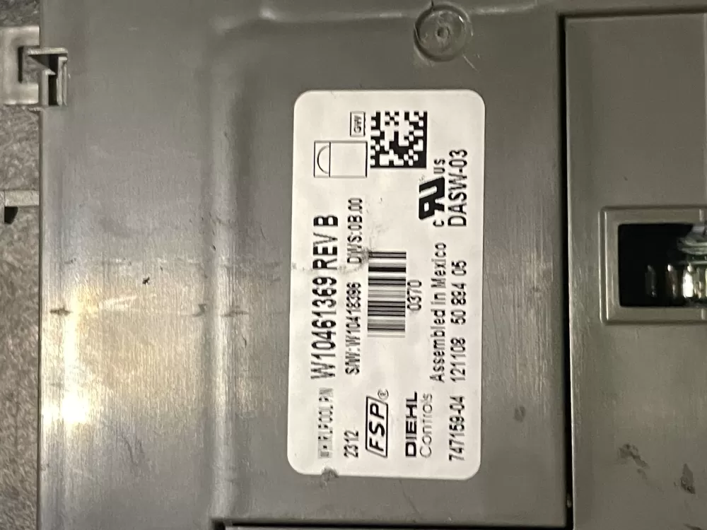 Whirlpool W10352585 W10461369 W10479764 Dishwasher Control Board AZ28524 | WM330
