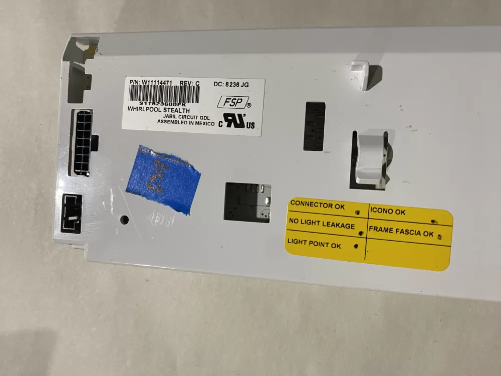 Whirlpool Amana W11106026 Refrigerator Control Board Interface AZ202238 | BK2317