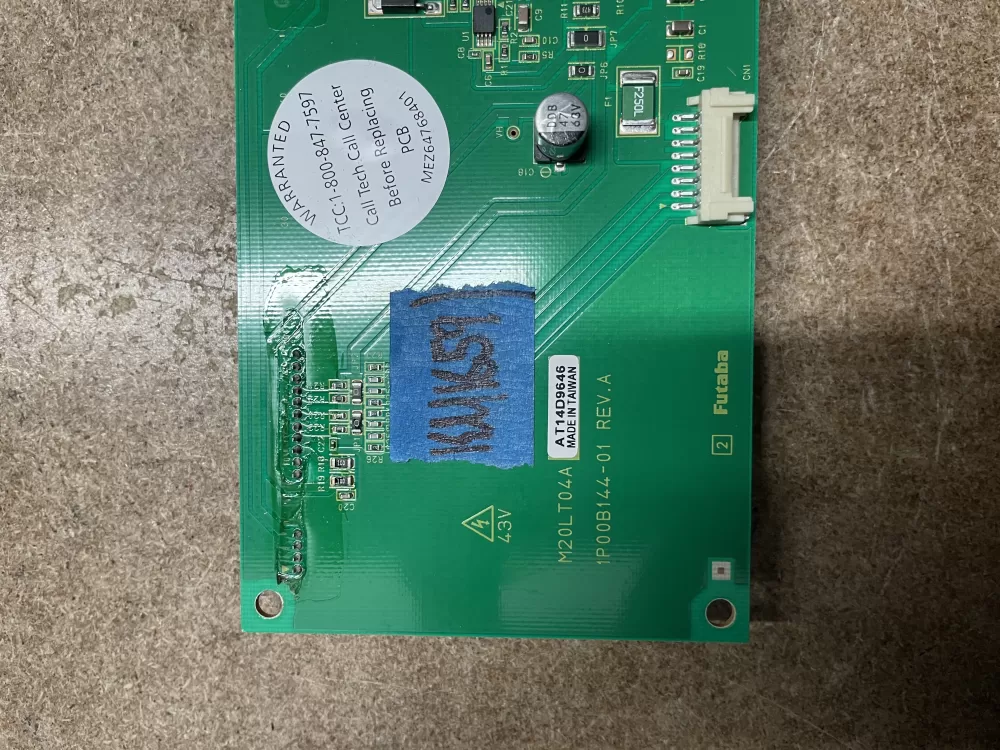 LG M20LT04A Range Oven Display UI Control Board AZ12412 | KM1659