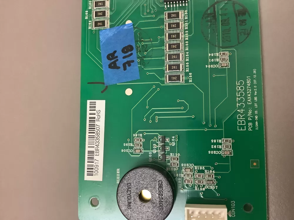 LG AP5192824 EBR43358507 Refrigerator Dispenser Control Board AZ201952 | AR718