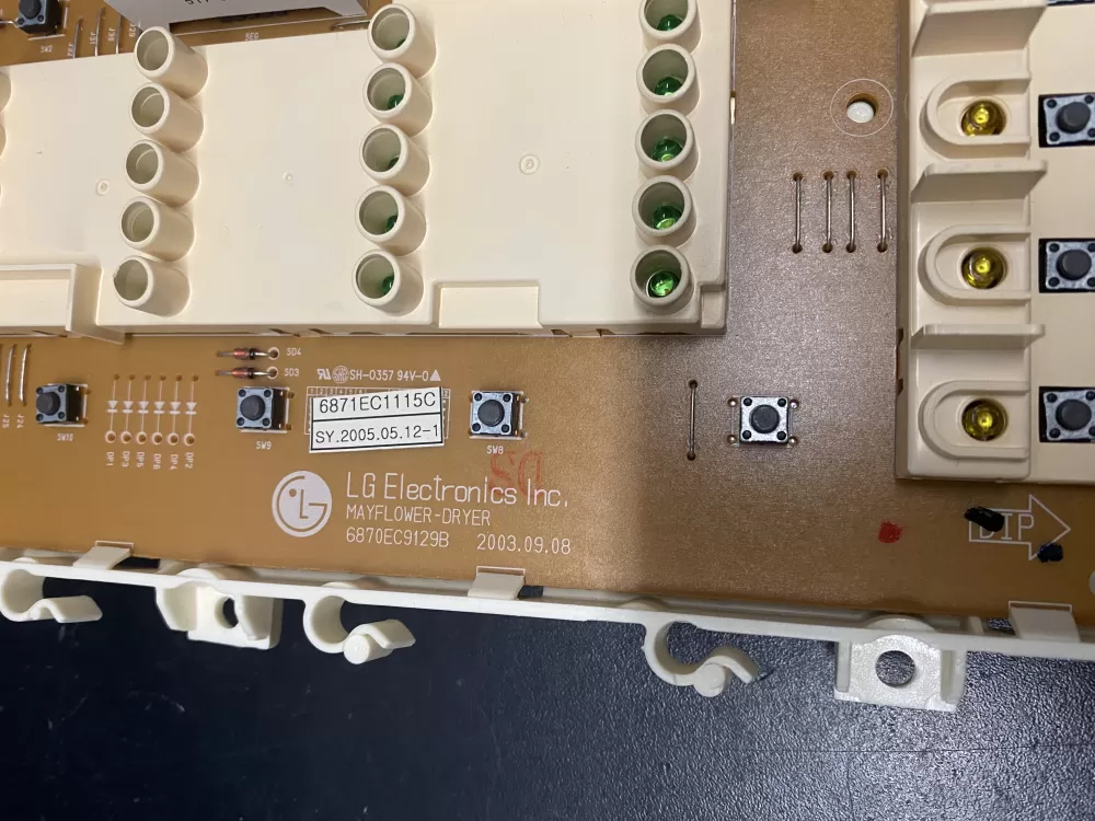 LG 6870EC9129B 6871EC1115C Dryer Control Board AZ11028 | BKV229