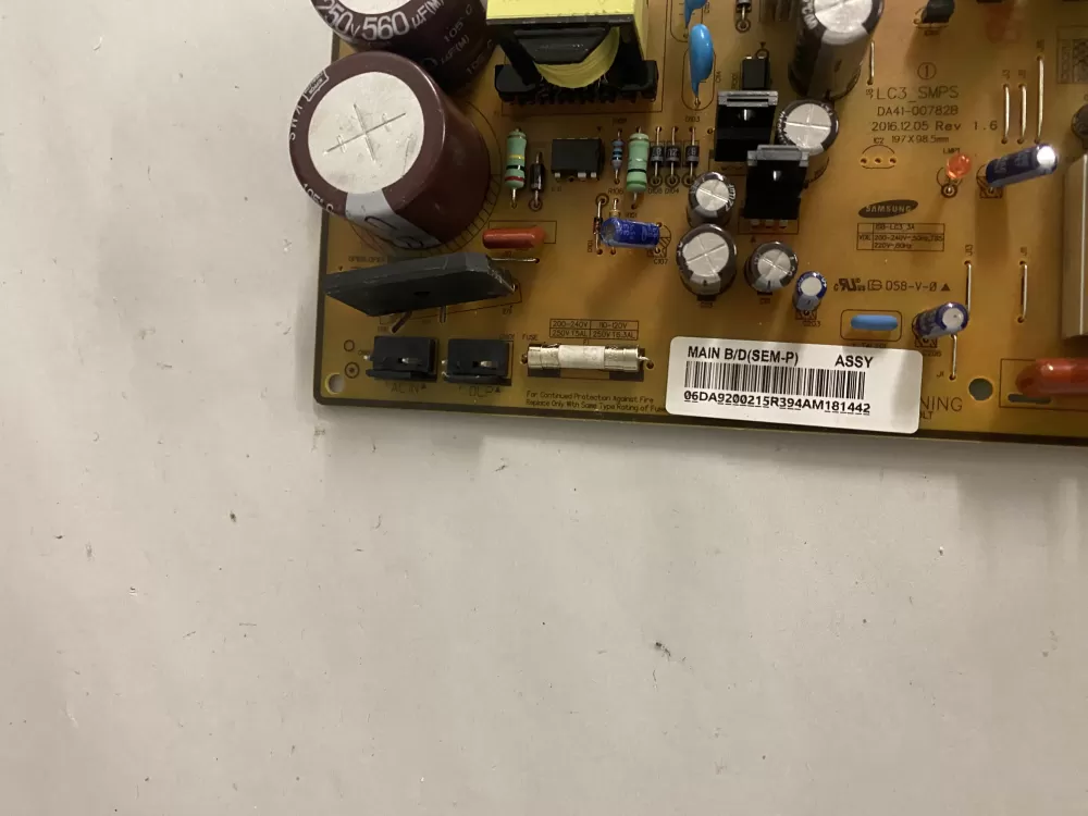 Samsung DA92 00215R Refrigerator Control Board Inverter AZ204578 | BK2138