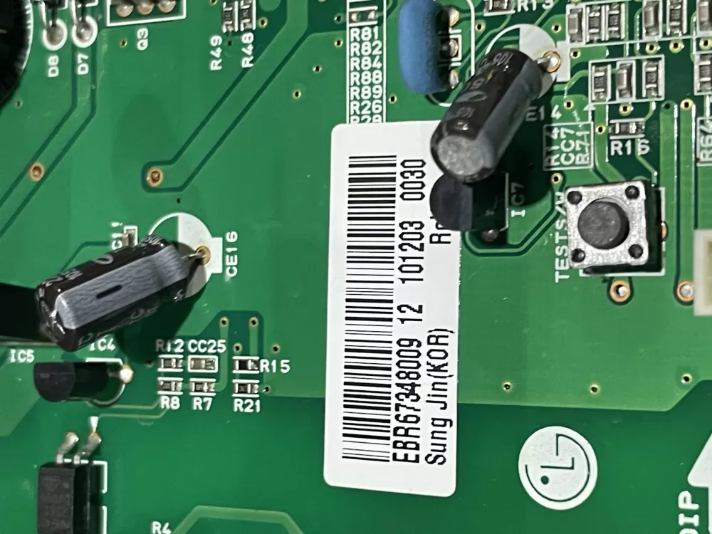 LG EBR67348009 Refrigerator Control Board AZ151085 | Wmv780