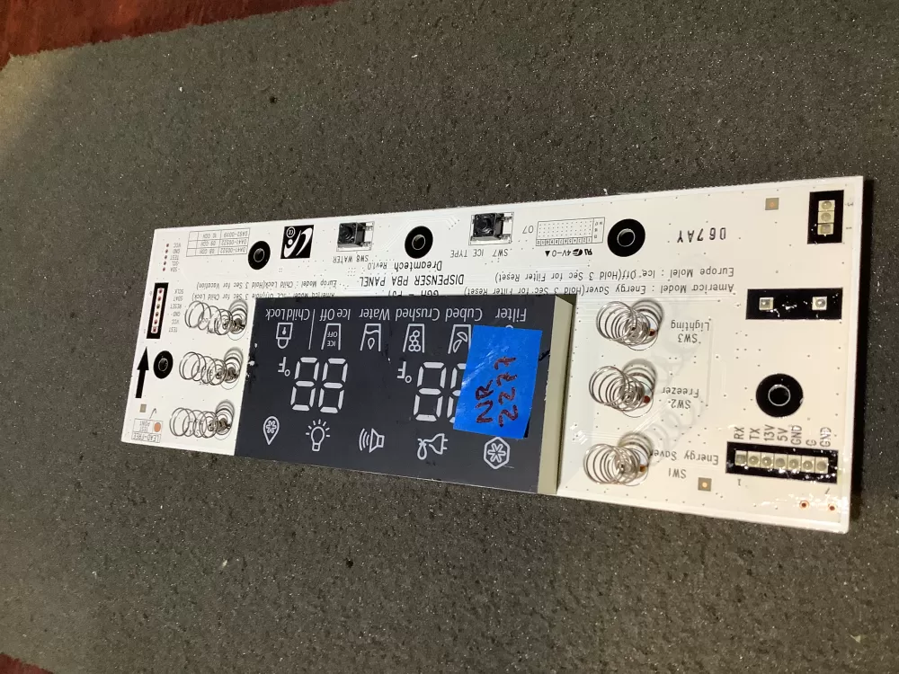 Samsung DA97-00522A Refrigerator Dispenser Control Board AZ125865 | NR2277