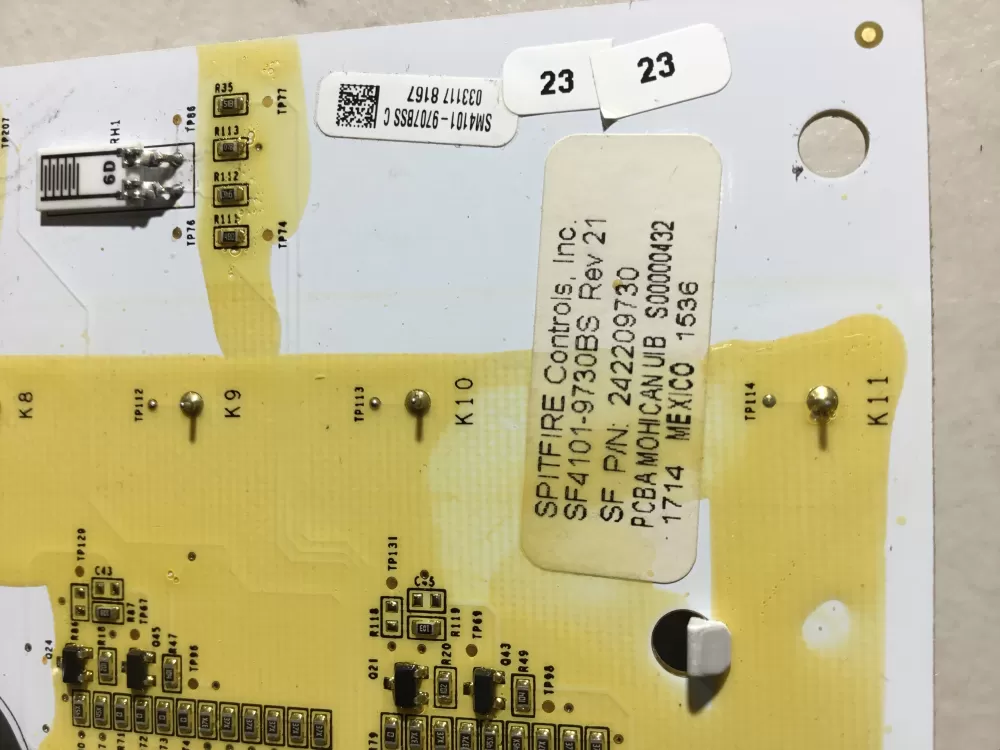 Frigidaire AP6285796 Refrigerator Control Board Display AZ44116 | NR1758