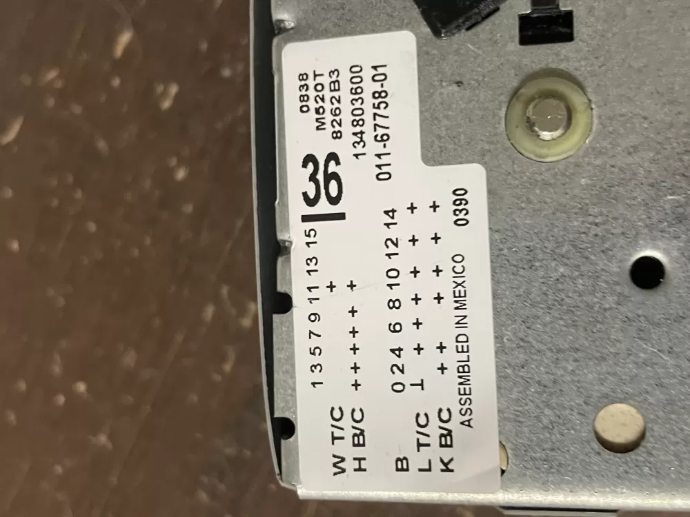 Frigidaire 134803600A Washer Timer AZ53538 | Wm1897