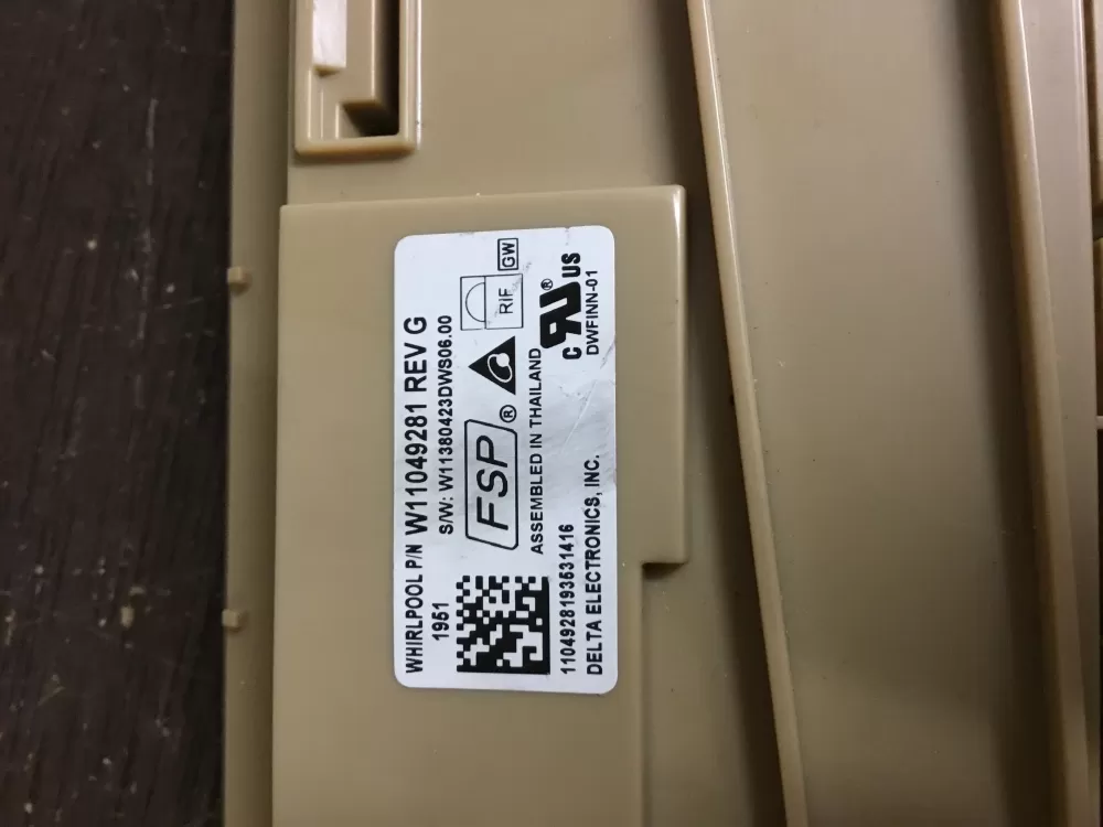 Whirlpool W11049281 Dishwasher Control Board AZ17326 | NR202