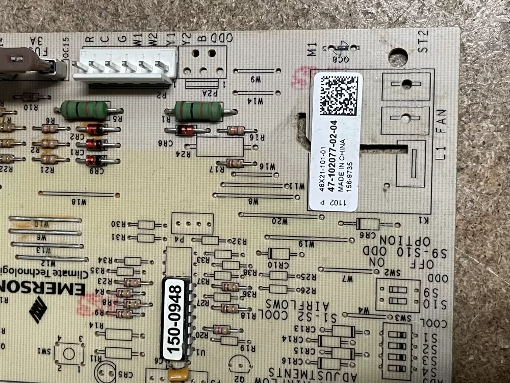 Rheem Air Handler Control Board 47-102077-02-04 156-9735 AZ17479 | KM1377