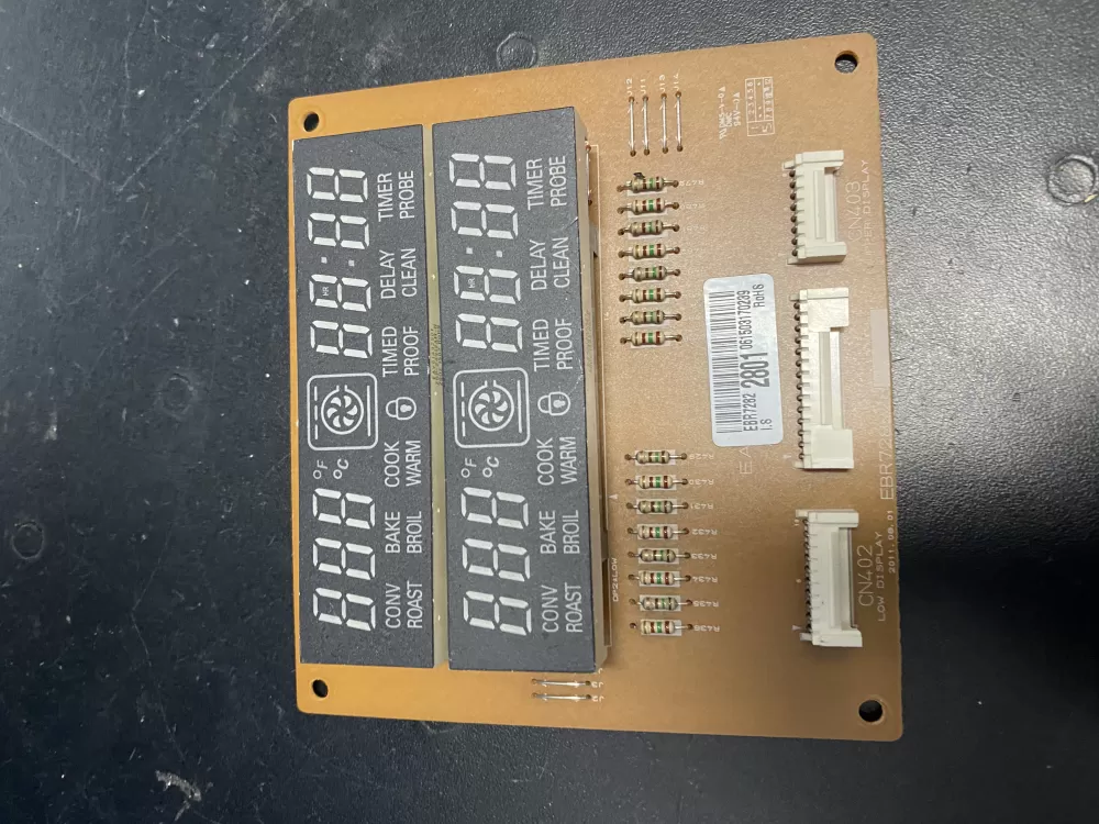 LG EBR72822801 Range Display Control Board