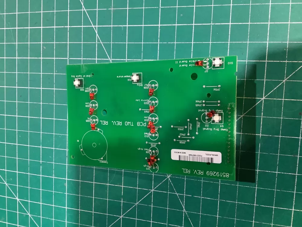 Whirlpool  Kenmore 8519269  8559430  Dryer Control Board Rev