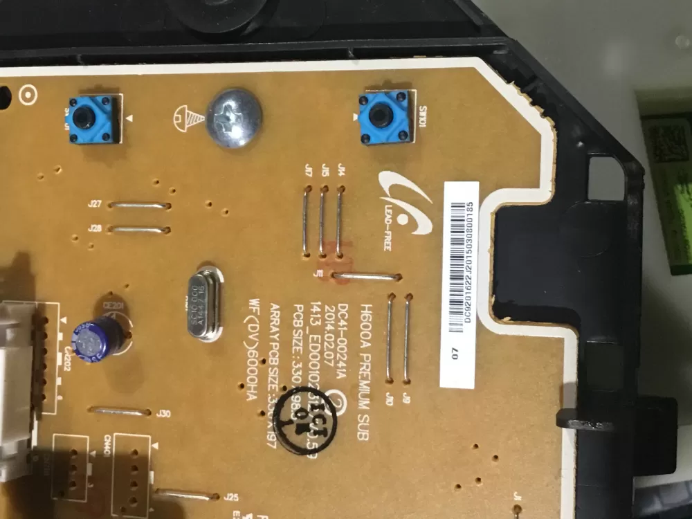 Samsung DC92 01622J DC92 01622 Washer Control Board AZ88747 | Wmv122