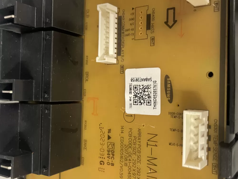 Samsung DE92 03761G Range Control Board AZ223633 | Wmv976