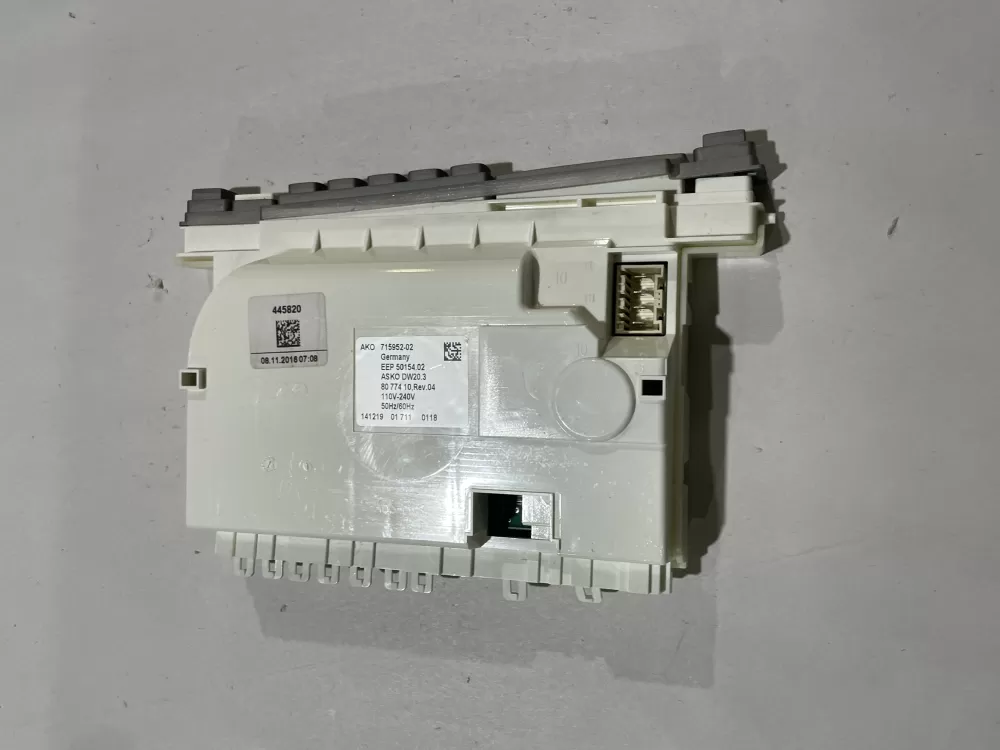 ASKO 715952-02 8801282 Dishwasher Control Board AZ166209 | Wm2563
