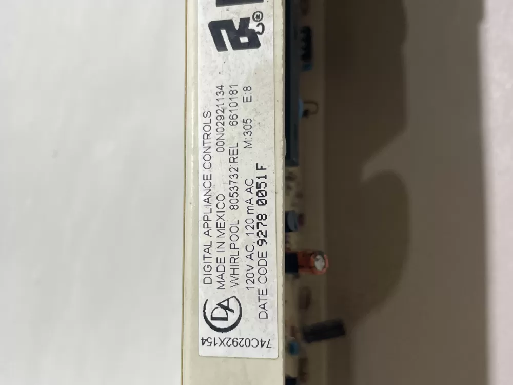 Whirlpool Range 8053732 6610181 Control Board AZ145806 | Wm2435