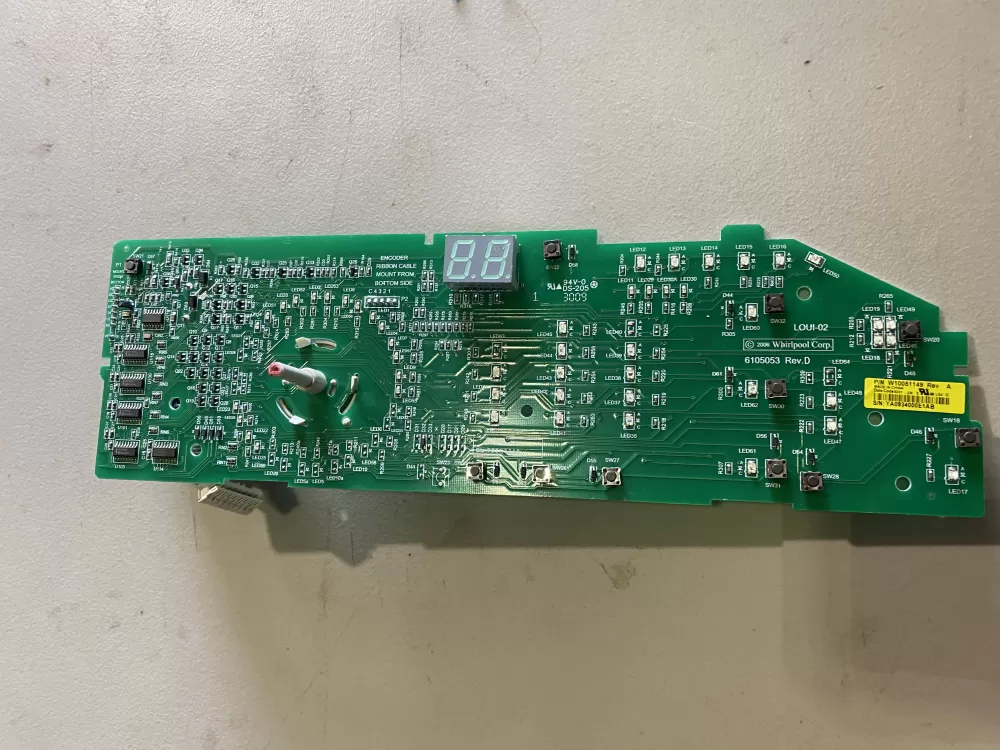 Whirlpool W10051149 WPW10051149 PS11748073 Washer Control Board