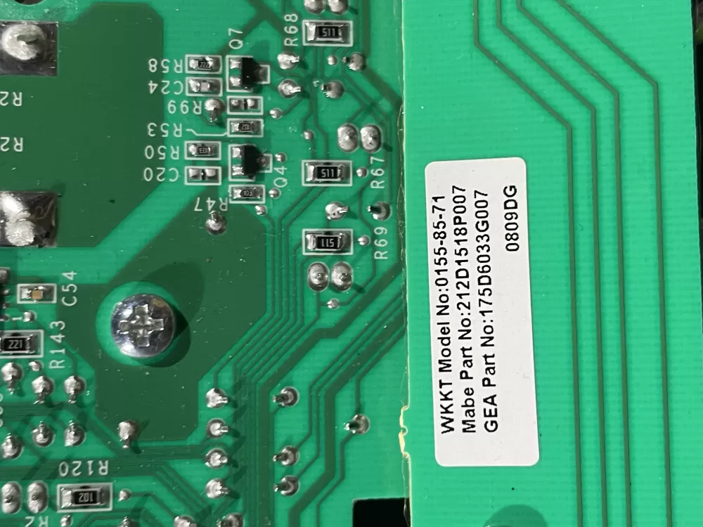 GE 175D6033G007 212D1518P007 WE4M418 Dryer Control Board AZ97155 | Wmv5