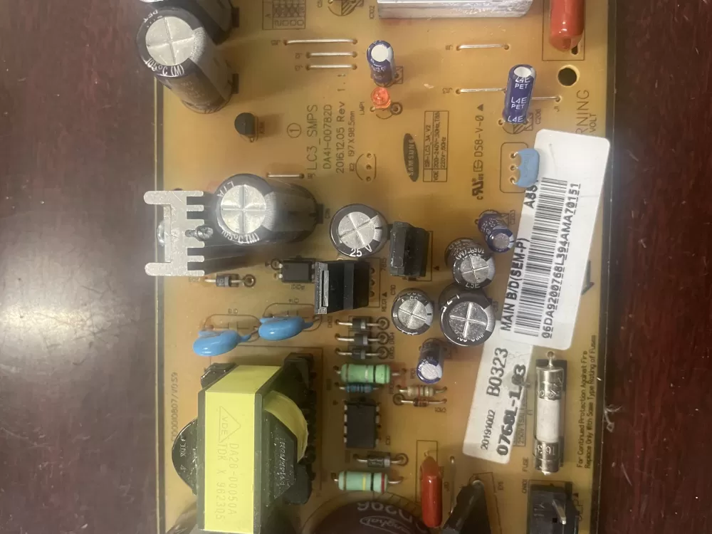 Samsung DA92 00768L Refrigerator Control Board Inverter AZ39696 | KM326