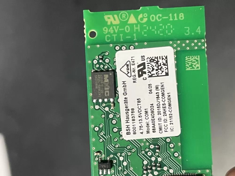 Bosch 8001183768 Conectivity Module Control Board AZ23214 | WM923