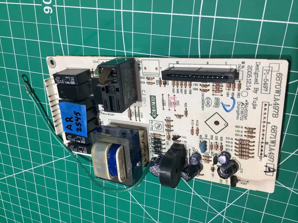 LG 6870W1A497B Microwave Control Board AZ165208 | AR2545