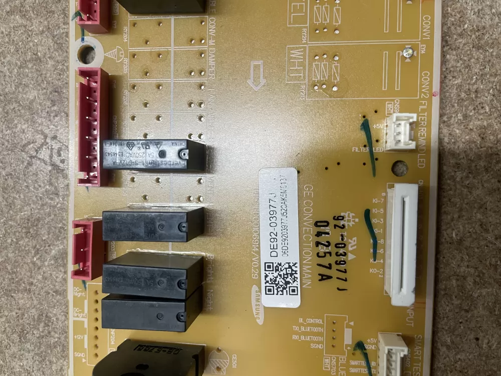 Samsung DE92-03977J Microwave Control Board AZ5493 | KM1457