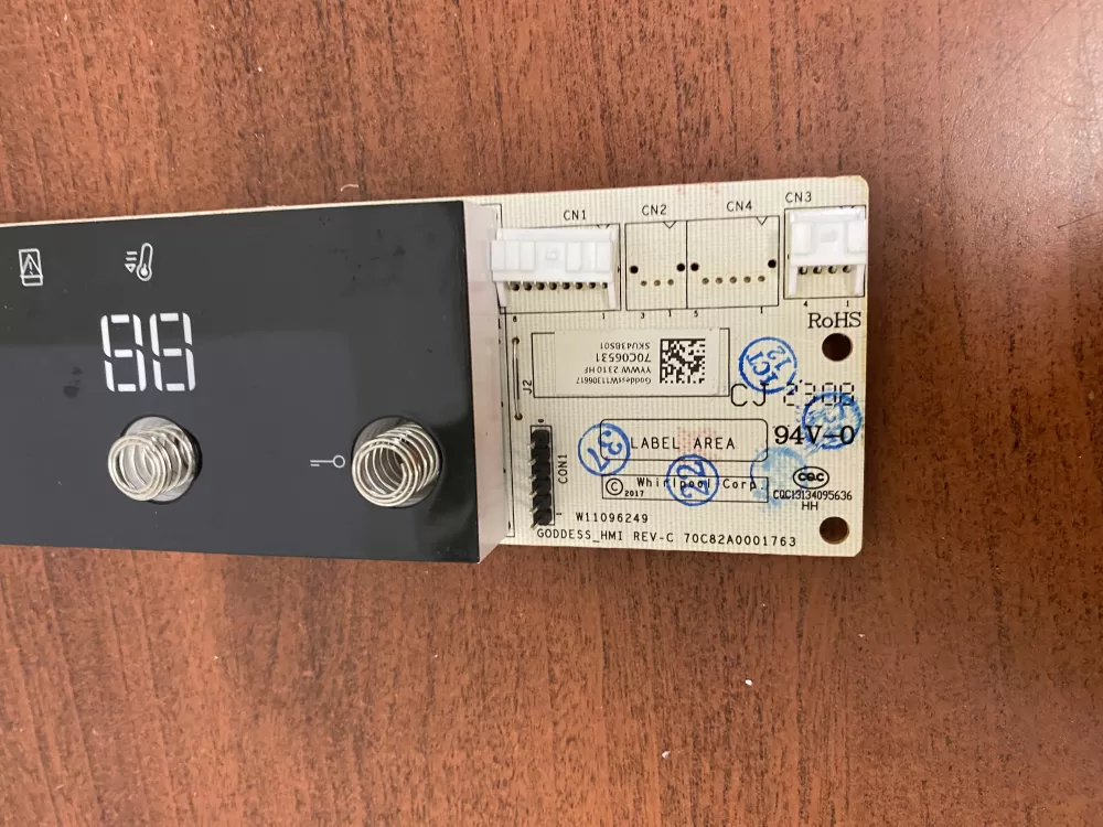 Whirlpool WRQA59CNKZ Refrigerator Display Board W11306617 AZ53826 | BK1862