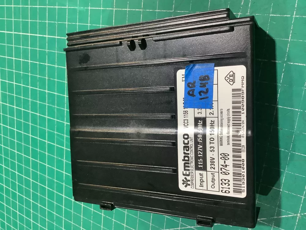 Embarco 519301008 VCC3 1156 Refrigerator Inverter Compressor AZ227621 | AR1248