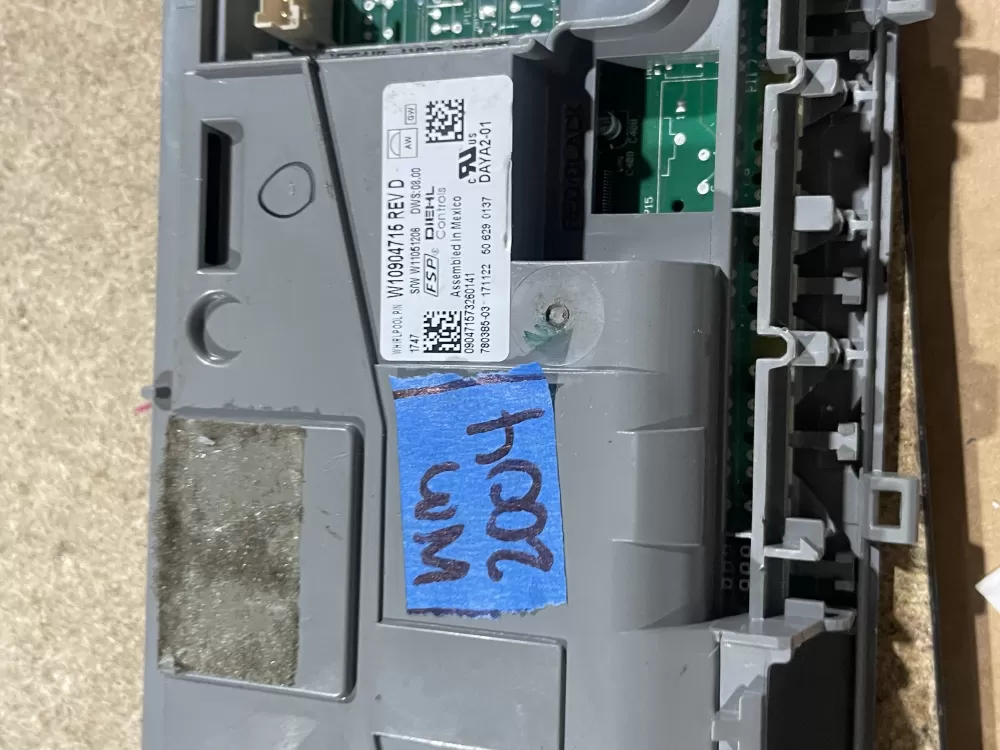 Whirlpool W10904715 W11170178 Dishwasher Control Board AZ59495 | Wm2004