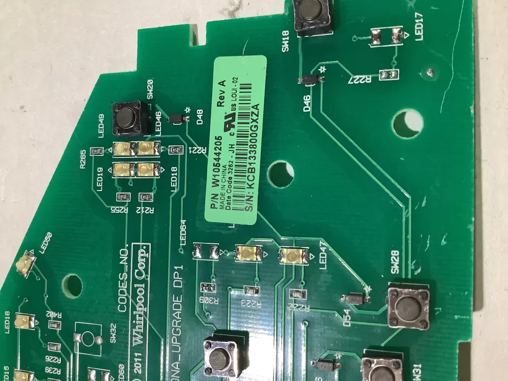 Whirlpool W10544205 WPW10536854 W10536854 Washer Control Board AZ170343 | BG649