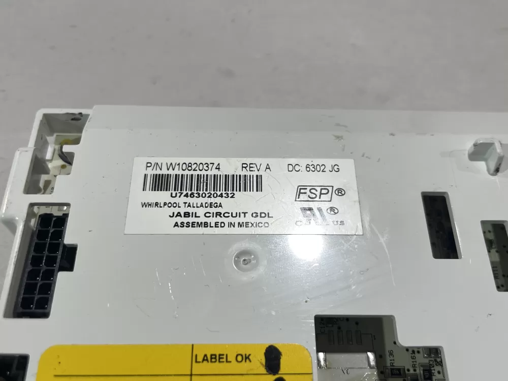 Whirlpool W10820374 W10848301 Refrigerator Control Board AZ179847 | Wm454