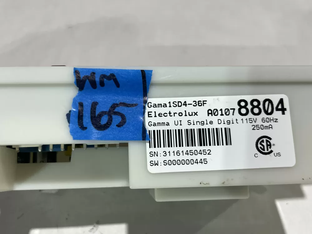 Frigidaire A01078804 242207704 Refrigerator UI Control Board AZ161228 | Wm165