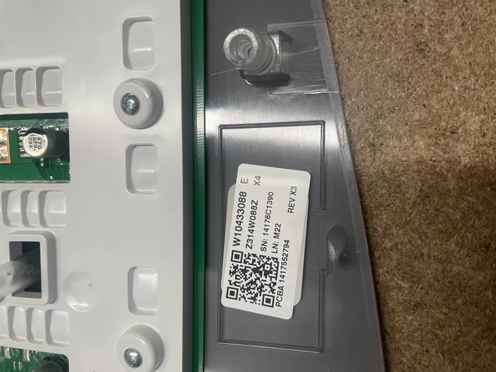 Whirlpool W10433088 Washer Control Board Display AZ6316 | KMV3
